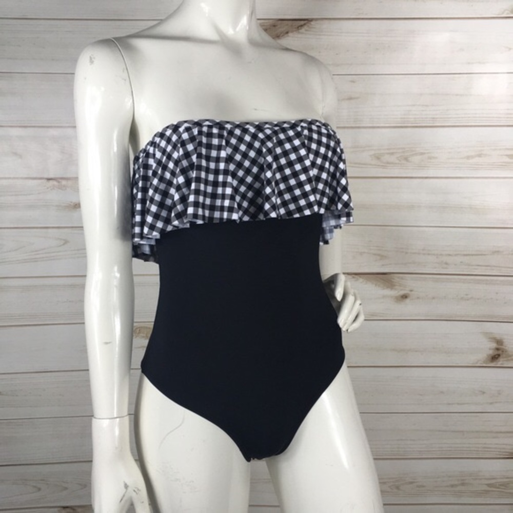 Tart Collections Gingham Ruffle One Piece Swimsuit